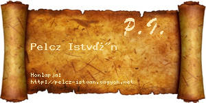 Pelcz István névjegykártya